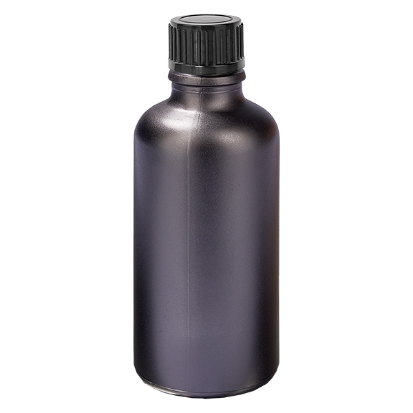 50ml flaska 11mm skruvkork svart standard BlackLine UT18/50