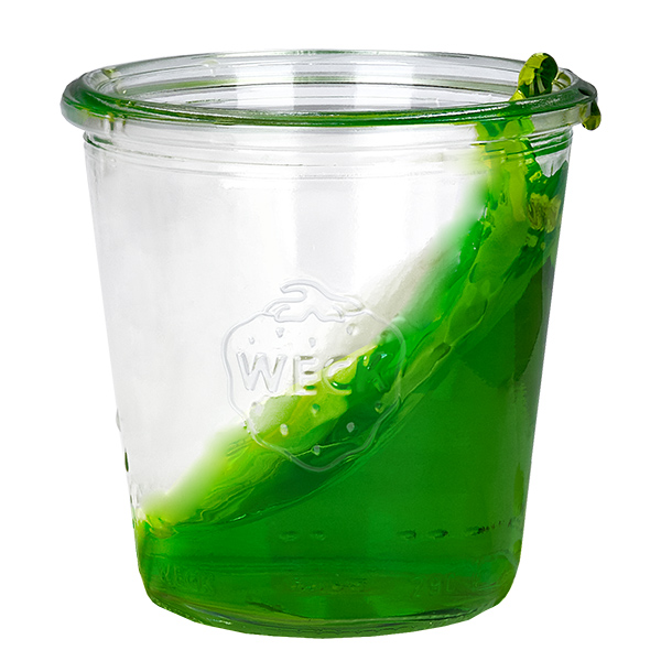Set med 48 Weck-glasburkar 290 ml, 1/5 l burkar. Set med 48 Weck-glasburkar 290 ml, 1/5 l burkar.
