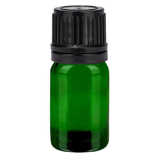 5ml (globule) flaska 8mm hällring svart förslutning GreenLine UT18/5