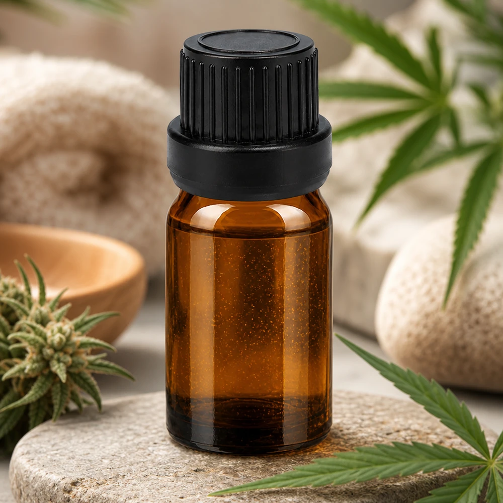 Högkvalitativ 5 ml glasflaska med dropplock för professionell aromaterapi och kosmetika