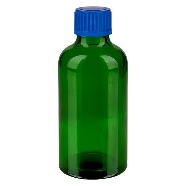 50ml flaska 11mm skruvkork blå Standard GreenLine UT18/50