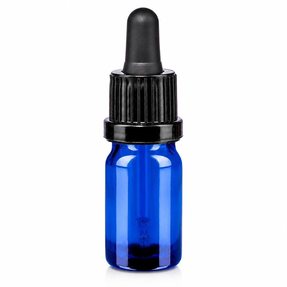 5ml pipettflaska i blått med svart lock OV BlueLine UT18/5