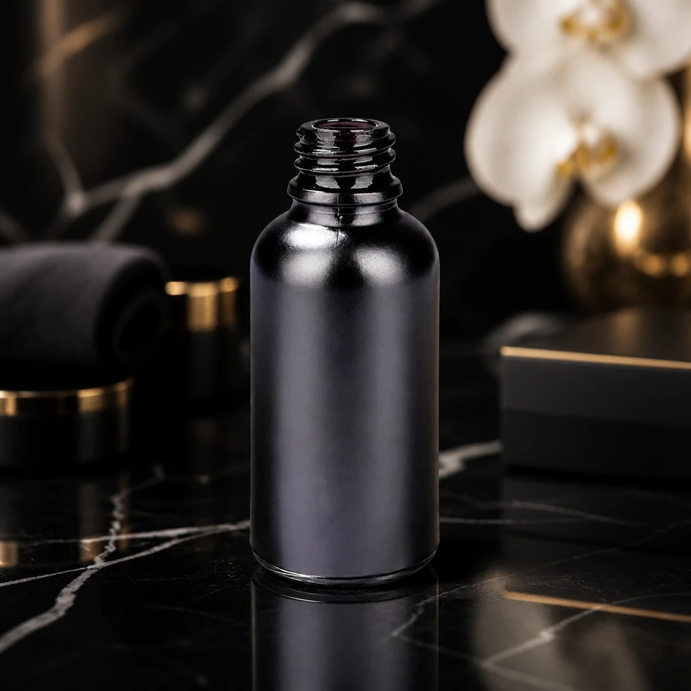 BlackLine apoteksflaska 30ml av högkvalitativt violett glas med UT18/30 UNiTWIST-lock