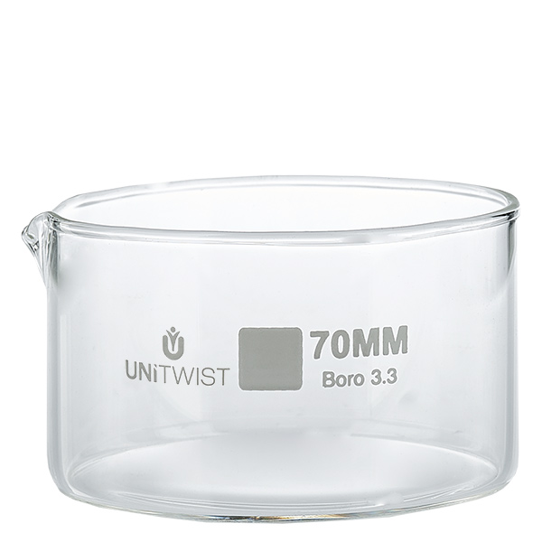 Kristallisationskärl ø70 mm, borosilikatglas UNiTWIST Kristallisationskärl ø70 mm, borosilikatglas UNiTWIST