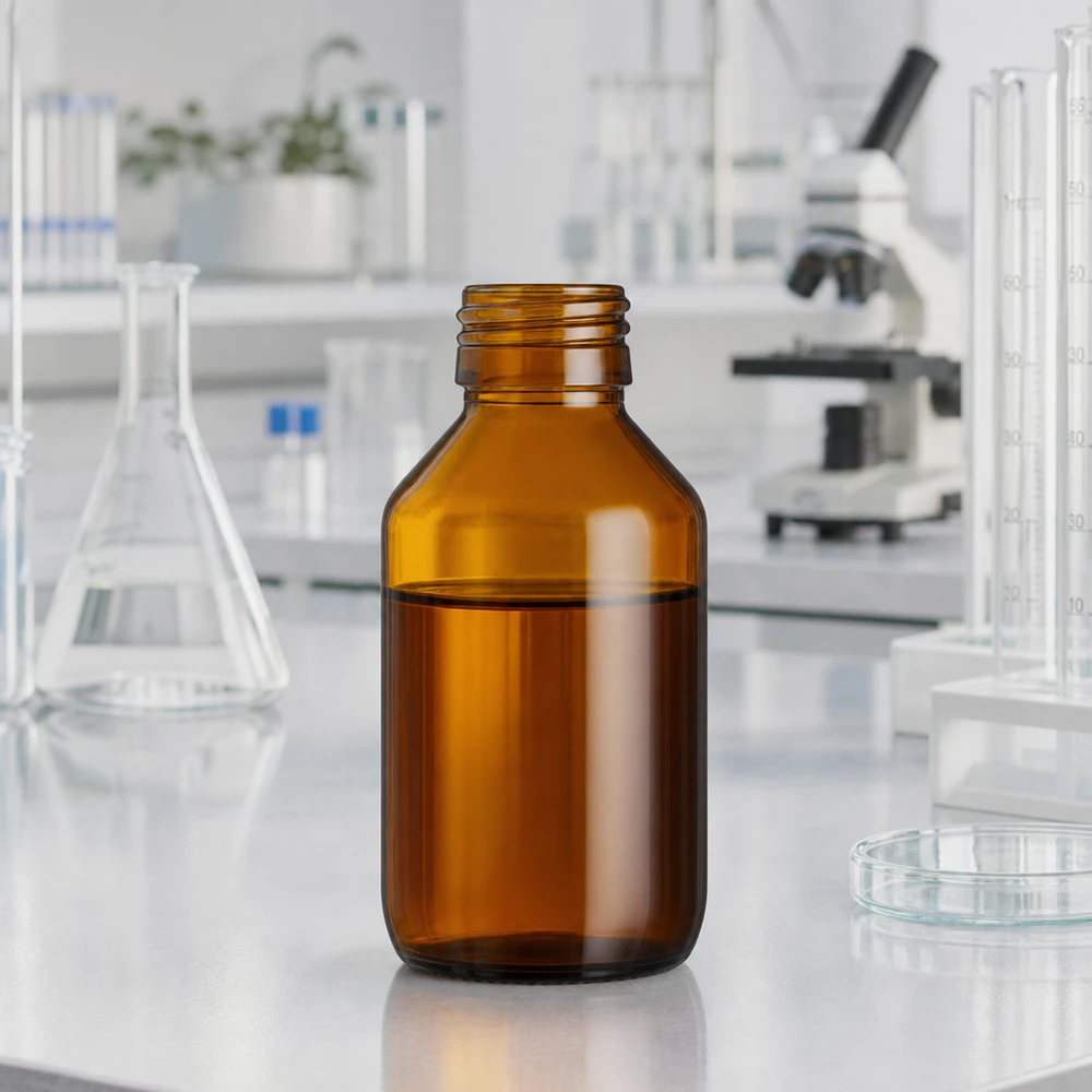 100ml medicinflaska brun, utan lock PP28 ApoGlas Brun glasflaska 100ml för medicinering utan lock PP28-gänga
