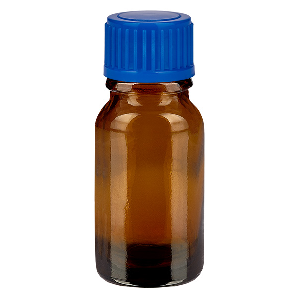 10ml flaska 11mm skruvkork blå standard BrownLine UT18/10