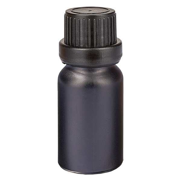 10ml flaska 11mm skruvkork med sabotageskydd BlackLine UT18/10 10ml flaska 11mm skruvkork med sabotageskydd BlackLine UT18/10