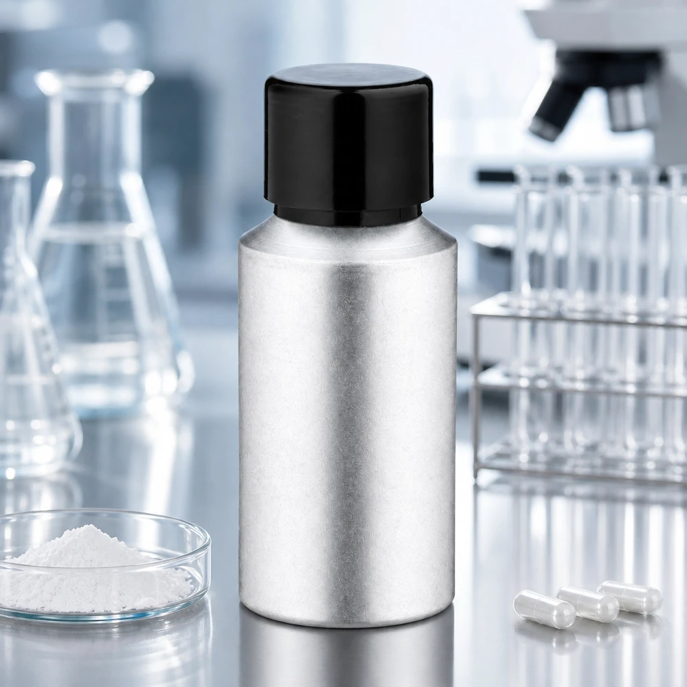 30 ml aluminiumflaska med betad yta och tätt skruvlock för säker förvaring