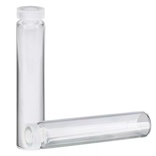 Glas med rullkant, essensrör klart glas 2ml Glas med rullkant, essensrör klart glas 2ml
