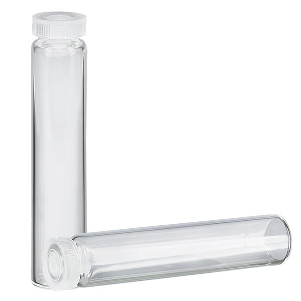 Glas med rullkant, essensrör klart glas 2ml Glas med rullkant, essensrör klart glas 2ml