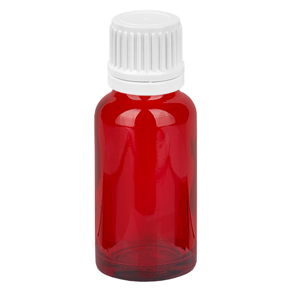 20 ml flaska 11mm skruvkork vit med sabotageskydd RedLine UT18/20