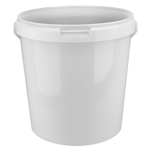 Hink i vit polypropenplast 10,7L utan lock