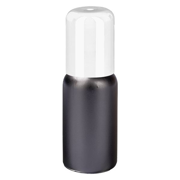 20 ml roll-on-flaska vit med standardförslutning BlackLine UT18/20
