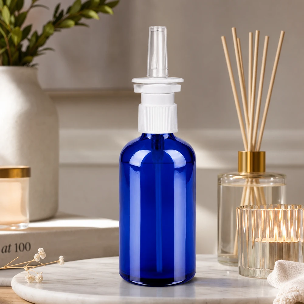 100ml nässprayflaska svart vit/transparent standardlock BlueLine UT18/100 100 ml BlueLine nässprayflaska med STD-gänga och droppfritt spraysystem för exakt applicering