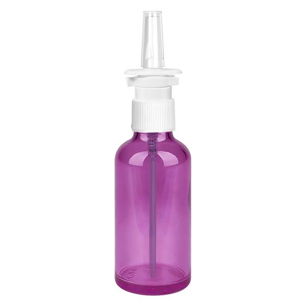50 ml nässprayflaska vit/transparent standard PurpleLine. UT18/50