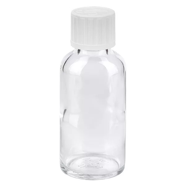 20ml flaska 11mm skruvkork vit standard med sabotageskydd ClearLine UT18/20 20ml flaska 11mm skruvkork vit standard med sabotageskydd ClearLine UT18/20