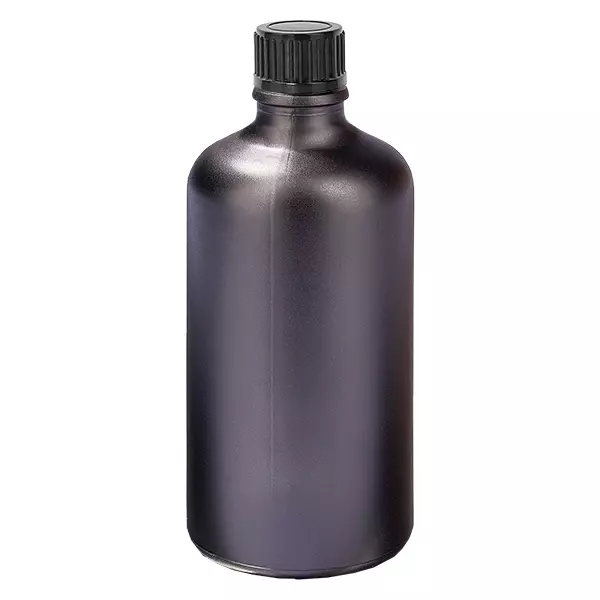 100ml flaska 11mm skruvkork svart standard BlackLine UT18/100 100ml flaska 11mm skruvkork svart standard BlackLine UT18/100