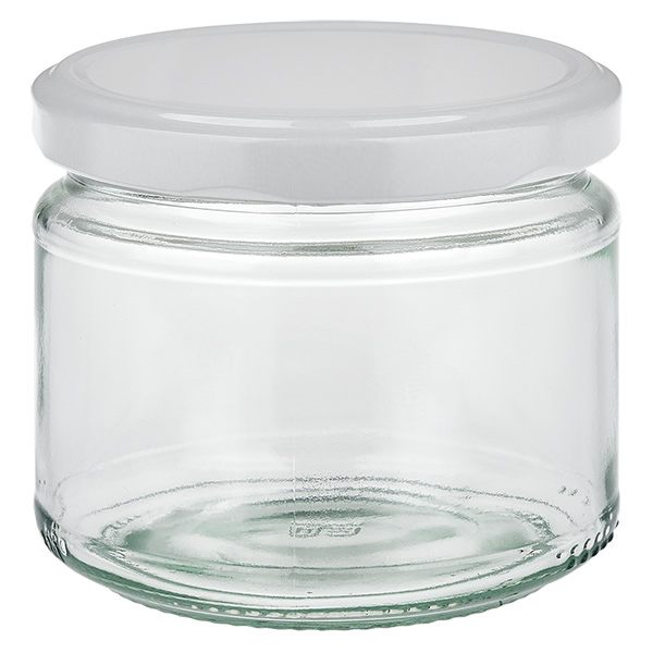 330ml rund burk med BasicSeal-lock vit UNiTWIST