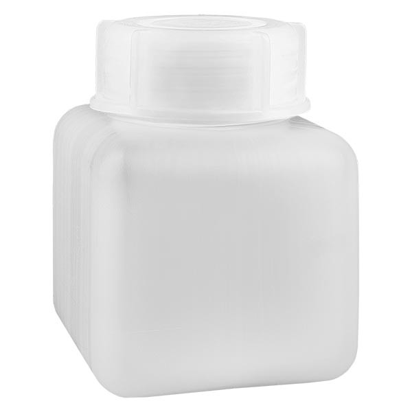 Kemikalieflaska 500 ml, vid hals, inkl. förslutning GL 65