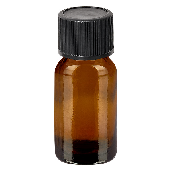 10ml Droppflaska 1mm svart standardförslutning BrownLine UT18/10