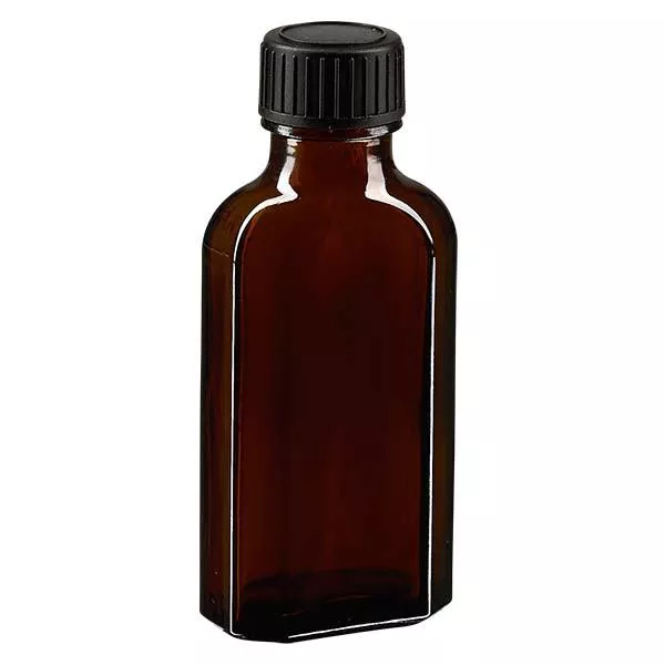 50 ml Meplat brun skruvkork med LKD-tätningsskiva 50 ml Meplat brun skruvkork med LKD-tätningsskiva