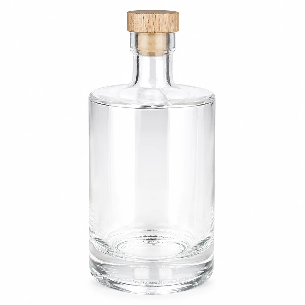 500 ml glasflaska 500ml Glasflasche "Marie" mit Holzgriff-Korken UNiTWIST med träkork UNiTWIST® 500 ml glasflaska Marie med trähandtag kork UNiTWIST - tom transparent flaska med korkpropp av trä