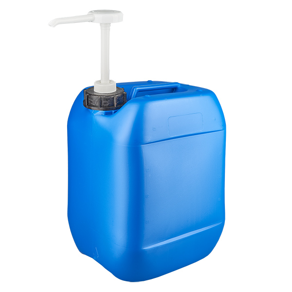 Dunk 10 liter blå med doseringspump Dunk 10 liter blå med doseringspump