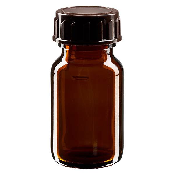 30ml medicinflaska brun, med brunt ApoGlas-lock 30ml medicinflaska brun, med brunt ApoGlas-lock