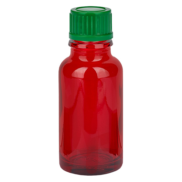 20ml flaska 11mm skruvkork grön standard RedLine UT18/20