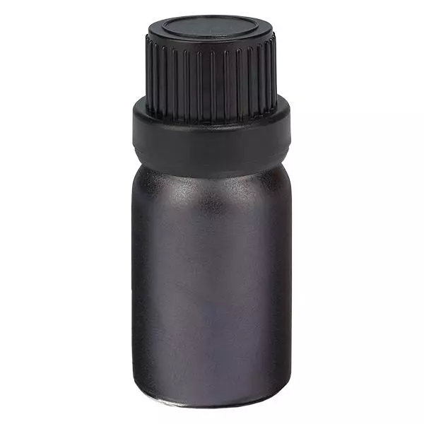 5ml flaska 11mm skruvkork svart manipulationsskyddad kork BlackLine UT18/5 5ml flaska 11mm skruvkork svart manipulationsskyddad kork BlackLine UT18/5