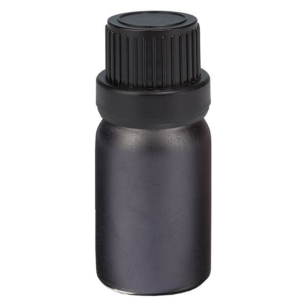 5ml flaska 11mm skruvkork svart manipulationsskyddad kork BlackLine UT18/5 5ml flaska 11mm skruvkork svart manipulationsskyddad kork BlackLine UT18/5