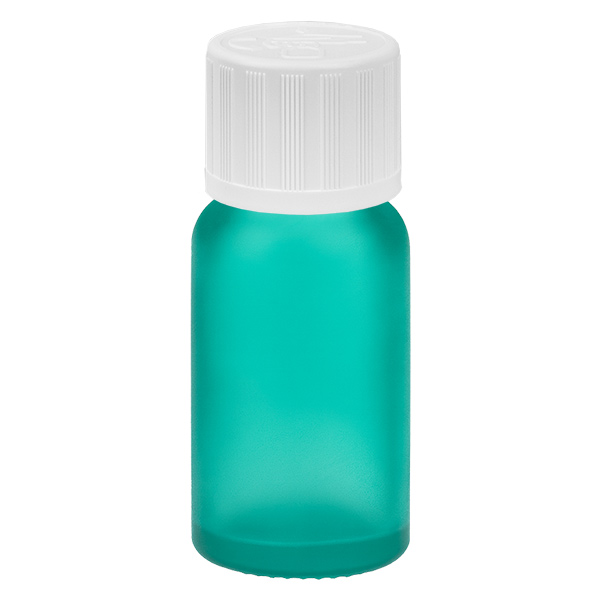 10ml flaska 11mm skruvkork vit standard med sabotageskydd GreenLine UT18/10