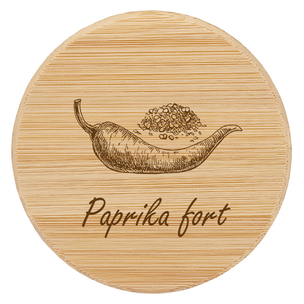Couvercle en bois "Paprika fort" pour WECK RR60