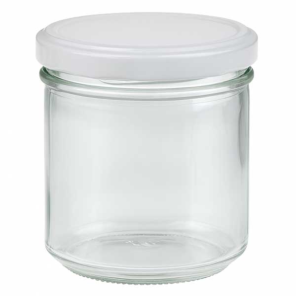 Glasmugg med volym 167 ml med lock BasicSeal vit UNiTWIST Glasmugg med volym 167 ml med lock BasicSeal vit UNiTWIST
