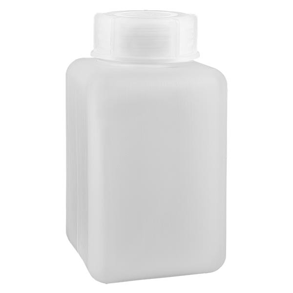 Kemikalieflaska 1000 ml, vid hals, inkl. förslutning GL 65 Kemikalieflaska 1000 ml, vid hals, inkl. förslutning GL 65