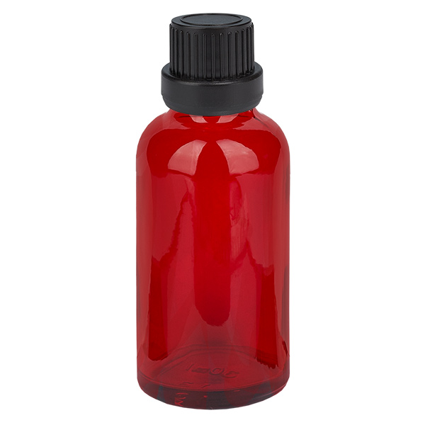 30ml flaska 11mm skruvkork svart sabotagesäkert lock RedLine UT18/30