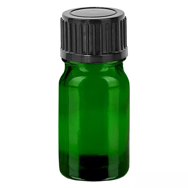 5ml flaska 11mm skruvkork svart standard GreenLine UT18/5 5ml flaska 11mm skruvkork svart standard GreenLine UT18/5