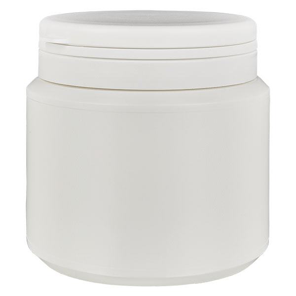 Kapselbox 500 ml vit med Jaycap säkerhetsförslutning vit