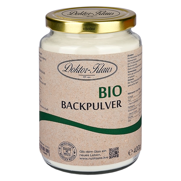 Bakpulver ekologiskt 400g Doktor-Klaus noWaste Bakpulver ekologiskt 400g Doktor-Klaus noWaste