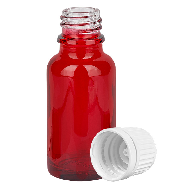 20 ml flaska 11mm skruvkork vit med sabotageskydd RedLine UT18/20 20 ml flaska 11mm skruvkork vit med sabotageskydd RedLine UT18/20