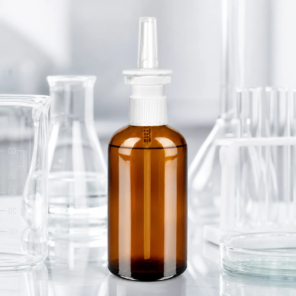 100ml nässprayflaska vit/transparent Standard BrownLine UT18/100 Kompakt 100 ml nässprayflaska i brunt med ergonomiskt sprayhuvud för exakt dosering