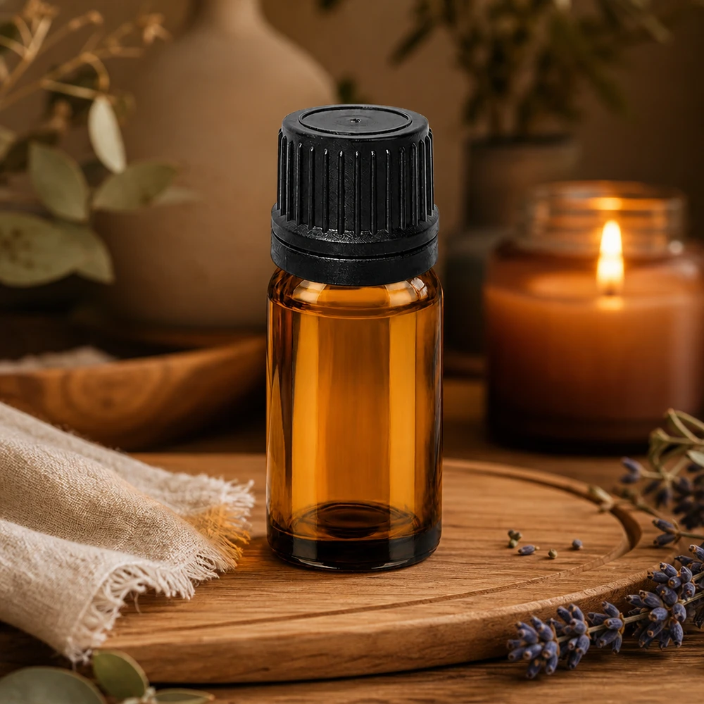 10ml Droppflaska 1mm svart med säkerhetsförslutning BrownLine UT18/10 Professionell 10 ml droppflaska med 1 mm öppning för exakt droppdosering vid aromaterapi