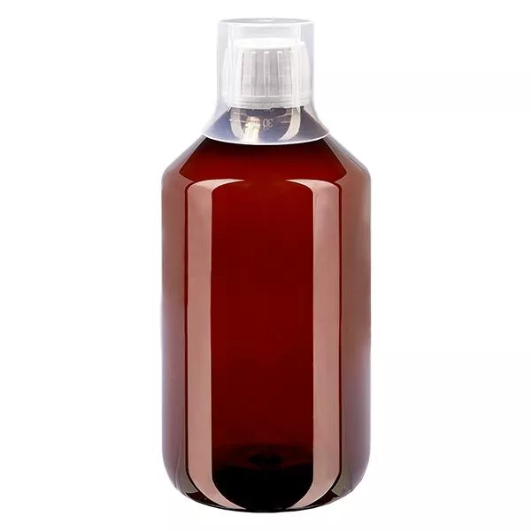 PET-flaska 500 ml med vit kapsyl med säkerhetsförslutning + mugg PET-flaska 500 ml med vit kapsyl med säkerhetsförslutning + mugg