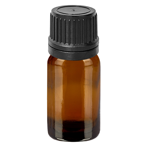 10ml Droppflaska 1mm svart med säkerhetsförslutning BrownLine UT18/10