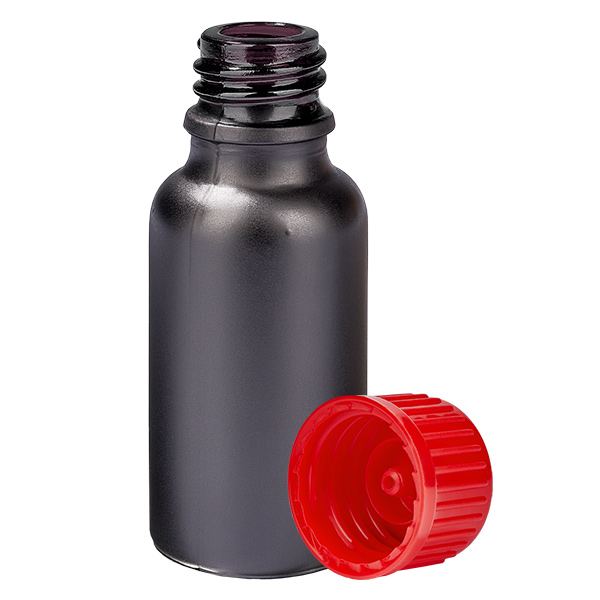 20ml flaska 11mm skruvkork röd standard BlackLine UT18/20 20ml flaska 11mm skruvkork röd standard BlackLine UT18/20
