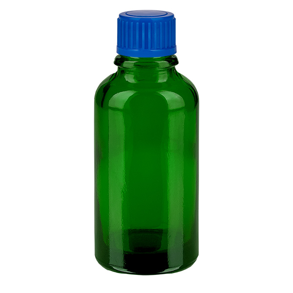 30ml flaska 11mm skruvkork blå Standard GreenLine UT18/30