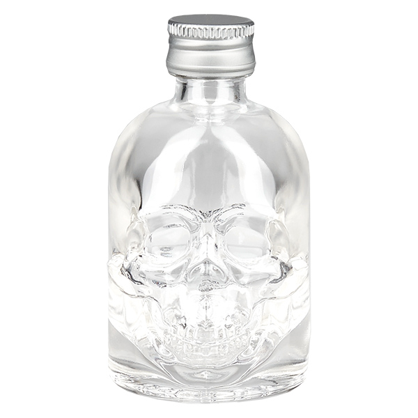 50 ml glasflaska Hector och skruvkork silver UNiTWIST®