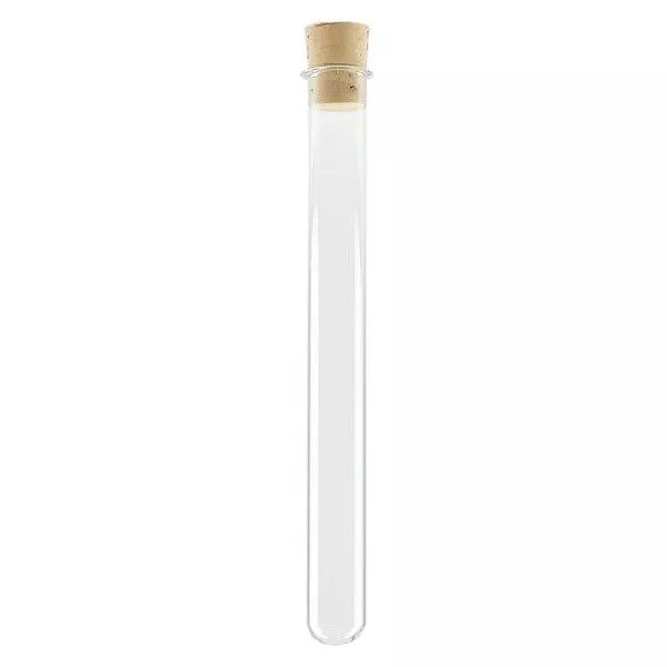 Provrör 100x12mm med borosilikatglas, med kork Provrör 100x12mm med borosilikatglas, med kork