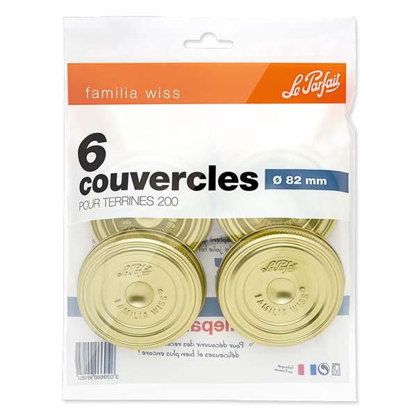 Le Parfait® Familia Wiss 6 lock Ø82 mm Le Parfait® Familia Wiss 6 lock Ø82 mm