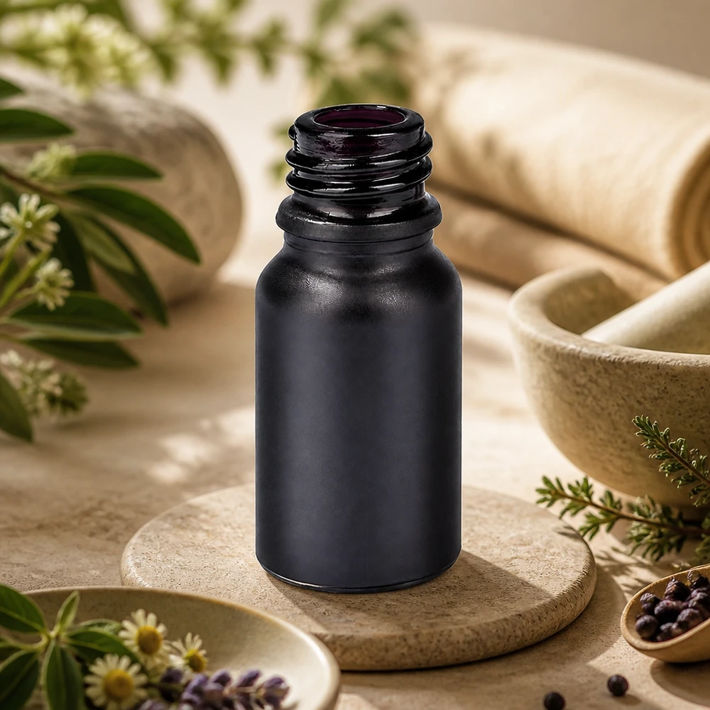 10ml apoteksflaska BlackLine UT18/10 UNiTWIST Elegant 10 ml BlackLine UT18/10 UNiTWIST apoteksflaska med matt yta för elegant produktpresentation